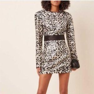 Rotate Birger Christensen Black and White sequin Dress size 40